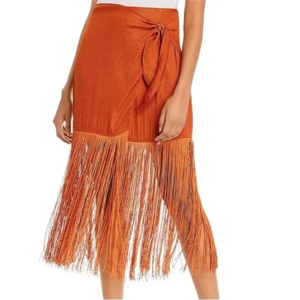 🛍Bundle sale🛍Orange fore women’s skirt wrap style size small - Picture 10 of 10